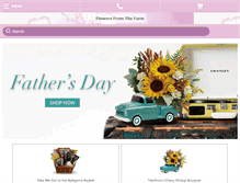 Tablet Screenshot of flowersfromthefarm.org
